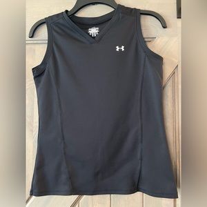 Under Armour Active Wear Fitted Tank-Sz S-Black